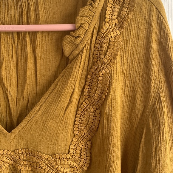 Maurices Golden Blouse with Tassel Accents - Picture 4 of 9